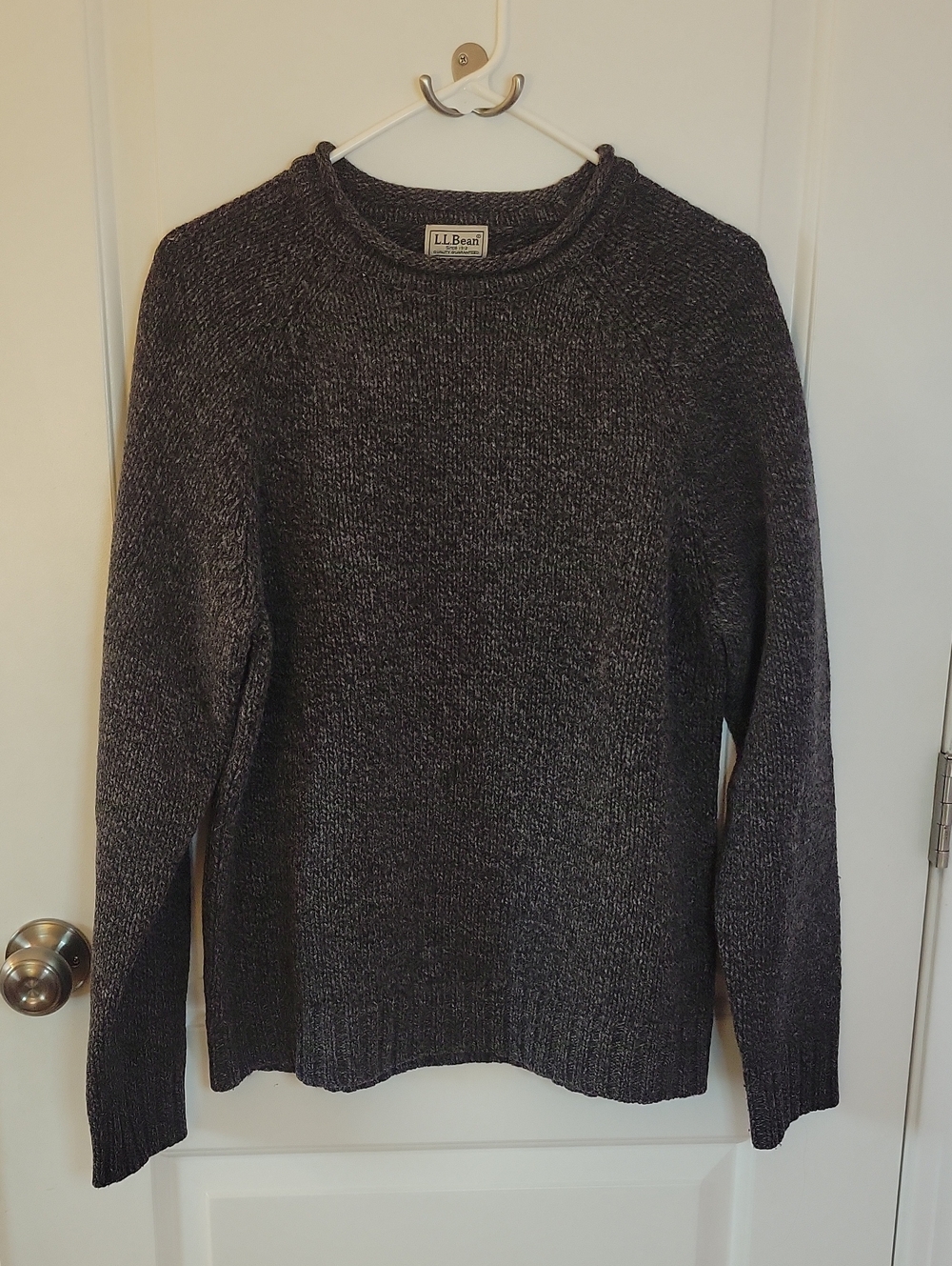 Vintage L.L. Bean Roll Neck Raglan Sweater Medium